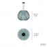 LZF POPY SM 30 Turquoise — Потолочный подвесной светильник Poppy Medium