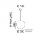 Manamana 10103 — Потолочный подвесной светильник Oh D 380