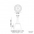 Manamana 15326 — Уличный потолочный подвесной светильник Vulkanino end Vulkanone WARM WHITE D 490 H 1750