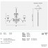 Masiero ACANTIA 12 G03+F01 SWAROWSKI — Потолочный подвесной светильник CLASSICA ACANTIA