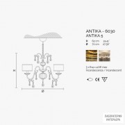 Masiero ANTIKA 5 G16 — Светильник потолочный подвесной ANTIKA