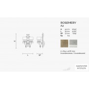Masiero ROSEMERY A2 V97 — Настенный накладной светильник ROSEMERY