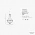Masiero VE 818 18 HALF CUT GLASS — Потолочный подвесной светильник Ottocento