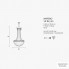 Masiero VE 823 20 HALF CUT GLASS — Потолочный подвесной светильник Ottocento