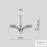 Metal Lux 198.188 — Потолочный подвесной светильник ICARO
