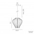 Molto Luce 592-11034 — Потолочный подвесной светильник LAMELLA FRAGOLA PD