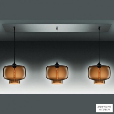 Niche Modern LINEAR-3-OCULO-PENDANTS-Chocolate — Потолочный подвесной светильник MODERN CHANDELIER