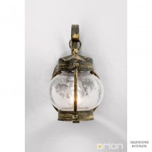 Orion AL 11-1165 schwarz-gold (1xE27) — Уличный настенный светильник Taverna outdoor wall light, black gold finish