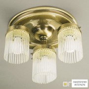 Orion DLU 1388 3+1 Patina — Потолочный накладной светильник Stabchenserie ceiling light, 4 lamps, antique brass finish