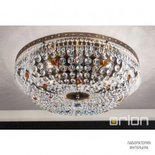 Orion DLU 2327 6 55 Patina (6xE27) — Потолочный накладной светильник Sheraton ceiling light, 55cm, antique brass finish
