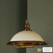Orion HL 6-1114 1 Patina-Zug 356 champ — Потолочный подвесной светильник Austrian Old Lamp Pendant Light, Antique Brass finish, 49cm, with pulley system