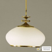 Orion HL 6-1271 Patina-Kabel 387 opal-Patina — Потолочный подвесной светильник Empire pendant lamp, antique brass finish, 40cm