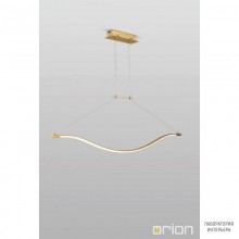 Orion HL 6-1616 gold (LED18W 1750lm 3000K) — Потолочный подвесной светильник Donna LED pendant light, gold finish