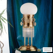 Orion LA 4-1057 2 alt-MS 339 opal sm (2xE14) — Настольный светильник Adele Table Lamp, Antique Brass finish
