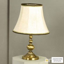 Orion LA 4-443 Patina 4225 Haut braun — Настольный светильник Flemish style table lamp with shade, Antique Brass finish, D34cm