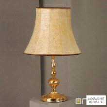 Orion LA 4-444 MS 4226 Haut braun — Настольный светильник Flemish style table lamp with shade, Shiny Brass finish, D40cm