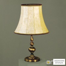 Orion LA 4-444 Patina 4226 Haut braun — Настольный светильник Flemish style table lamp with shade, Antique Brass finish, D40cm
