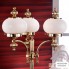 Orion LA 4-473 3 MS 328 opal matt — Настольный светильник Wiener Nostalgie table lamp, 3 lamps, shiny brass finish, matt opal glass