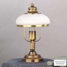 Orion LA 4-899 1 Patina 412 opal Patina — Настольный светильник Landhaus table lamp, 1 lamp, Antique Brass finish with white opal glass