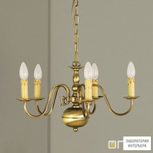 Orion LU 1283 5 Patina — Потолочный подвесной светильник Flemish Style chandelier, 5 lamps, Antique Brass finish