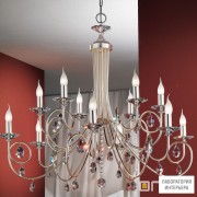 Orion LU 1670 6+6 silber-matt (12xE14) — Потолочный подвесной светильник Giada Chandelier, 12 lamps, silver matt finish