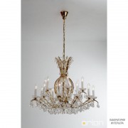 Orion LU 2143 12+6 gold (18xE14) — Потолочный подвесной светильник Hirohito crystal chandelier, 12+6 lamps and 24K gold plated