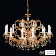 Orion LU 2216 12 MT-gold A (12xE14) — Потолочный подвесной светильник Maria Theresia classic chandelier, 12 lamps, 24K gold plated