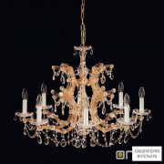 Orion LU 2223 8 MT-gold A (8xE14) — Потолочный подвесной светильник Maria Theresia chandelier with crown, 8 lamps, 24K gold plated