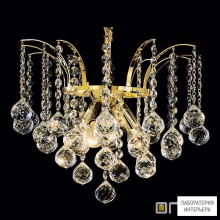 Orion LU 2324 3 42 gold (3xE14) — Потолочный подвесной светильник KRISTALL KLASSISCH chandelier, 3 lamps, 24K gold plated, clear crystal