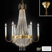 Orion LU 2405 6 62 gold (6xE14) — Люстра в стиле "Ампир" Empire Crystal Chandelier, dia 62cm, 24K gold plated, цвет арматуры золото