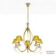 Orion LU 2412 5 gold 4463 gold (Strass) — Потолочный подвесной светильник Avala Chandelier, 5 lamps, 24K gold plated and gold shades