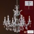 Orion LU 2413 6 MT-silber (6xE14) — Потолочный подвесной светильник Theresa chandelier, 6 lamps, silver finish and Asfour crystal