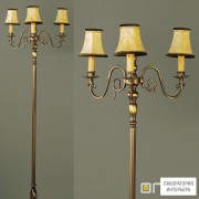 Orion Stl 12-791 3 Patina — Напольный светильник Flemish style floor lamp, 3 lampholders, Antique Brass finish