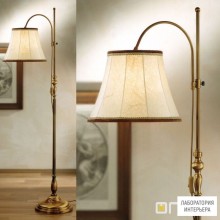 Orion Stl 12-792 1 Patina 4229 Haut braun — Напольный светильник Flemish style boy lamp, with shade, Antique Brass finish