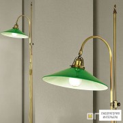 Orion Stl 12-887 1 Patina 365 grun — Напольный светильник Artdesign Floor Lamp, Antique Brass finish, green glass shade