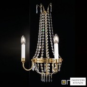 Orion WA 2-1267 2 gold (2xE14) — Бра в стиле ампир Empire Crystal Wall Light with 2 lampholders, 24K gold plated