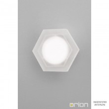 Orion WA 2-1319 1 satin (LED5W 400lm 3000K) — Настенный накладной светильник Hexagon LED wall light, satin chrome finish