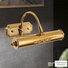 Orion WA 2-1335 1+1 gold — Настенный накладной светильник Picture Lamp with brass decoration, 24K gold plated, small