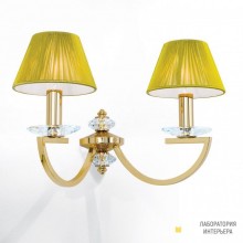 Orion WA 2-1336 2 gold 4463 gold (Strass) — Настенный накладной светильник Avala Wall Light, 2 lamps, 24K gold plated and gold shades