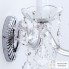 Orion WA 2-1337 2 MT-silber (2xE14) — Настенный накладной светильник Theresa wall light, 2 lamps, silver finish and Asfour crystal