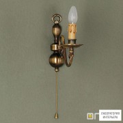 Orion WA 2-346 1 Patina — Настенный накладной светильник Flemish Wall Light, 1 lamp, antique brass finish