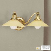Orion WA 2-640 2 Patina 363 champ — Настенный накладной светильник Artdesign Wall Lamp, 2 lamps, Antique Brass finish, with champagne glass