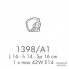 Possoni 1398-A1 — Настенный накладной светильник GRAND HOTEL