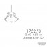 Possoni 1752-3 — Потолочный подвесной светильник NOVECENTO