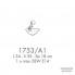 Possoni 1753-A1 — Настенный накладной светильник NOVECENTO