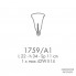 Possoni 1759-A1 — Настенный накладной светильник FUORI DAL TEMPO