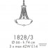 Possoni 1828-3 — Потолочный подвесной светильник FUORI DAL TEMPO