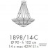 Possoni 1898-14-C — Потолочный подвесной светильник GRAND HOTEL