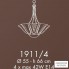 Possoni 1911-4 — Потолочный подвесной светильник NOVECENTO