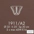 Possoni 1911-A2 — Настенный накладной светильник NOVECENTO